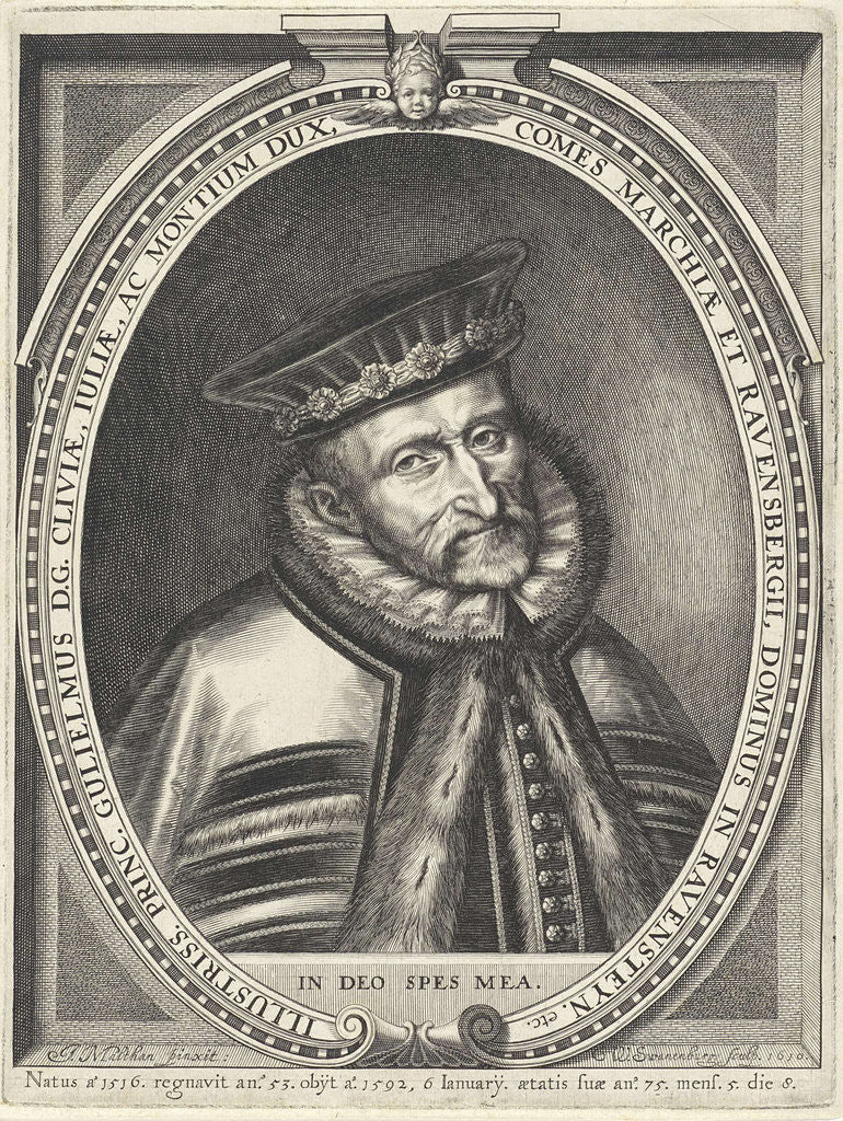 Detail of Portrait of William V, Duke of Gulik, Cleves and Berg and Count of Mark and Ravensberg by William Isaacsz. of Swanenburg