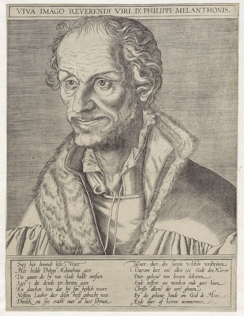 Detail of Portrait of Philipp Melanchthon by Lucas Cranach II