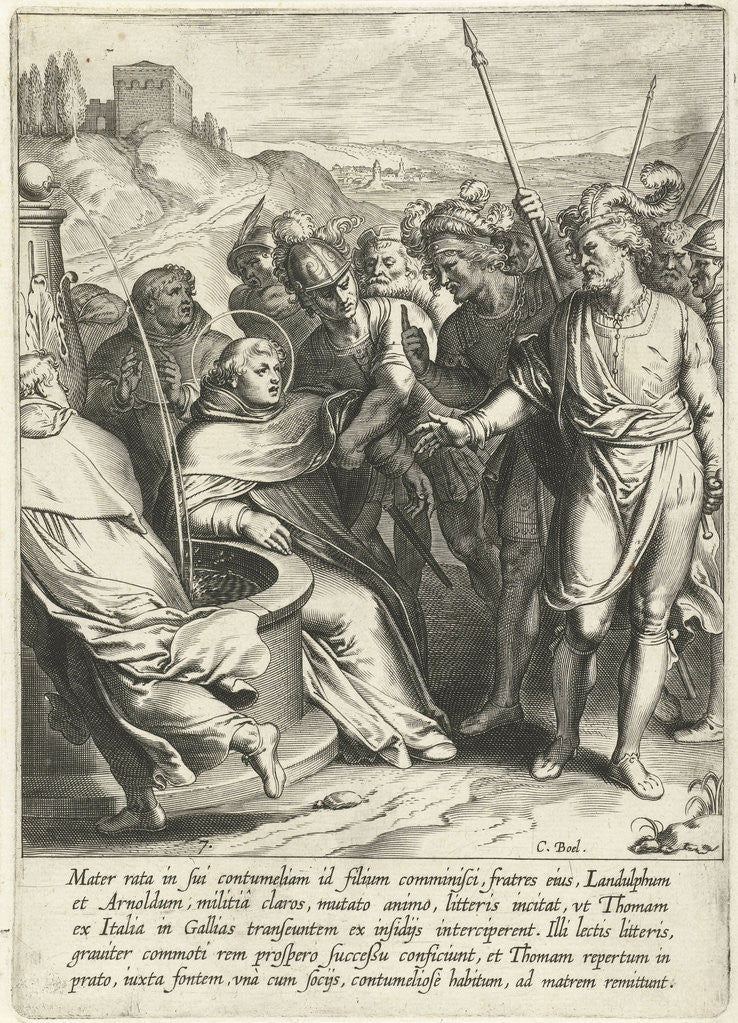 Detail of Thomas by his brothers kidnap by Otto van Veen