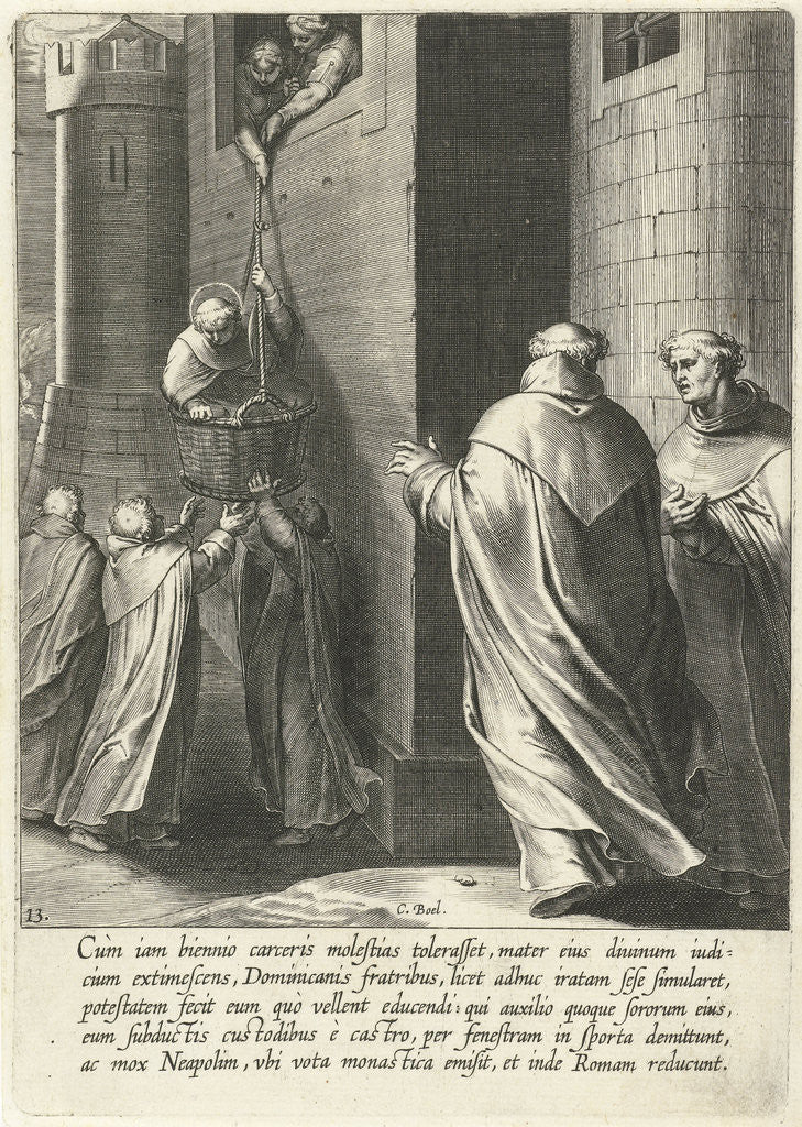 Detail of Thomas flight from prison by Otto van Veen