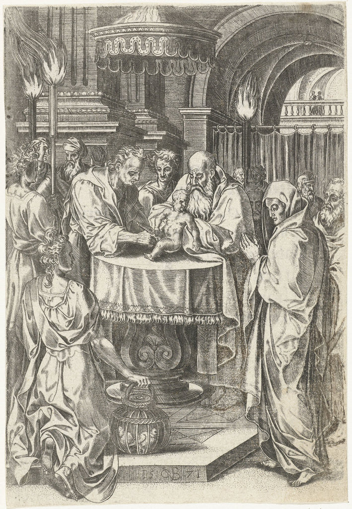 Detail of Circumcision of Christ by Abraham de Bruyn