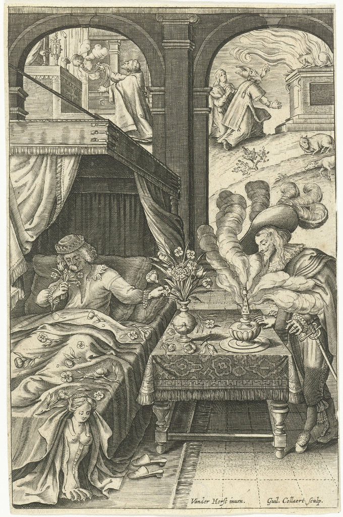 Detail of Odour by Guillaume Collaert Odour