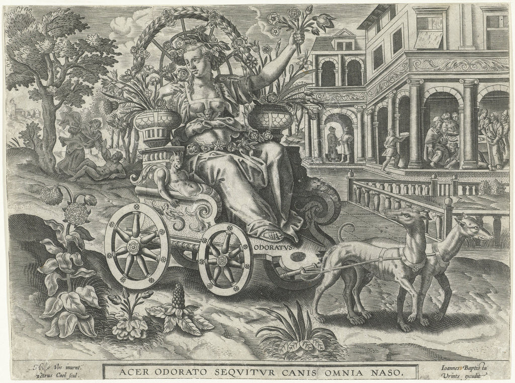 Detail of Odour by Johannes Baptista Vrints I