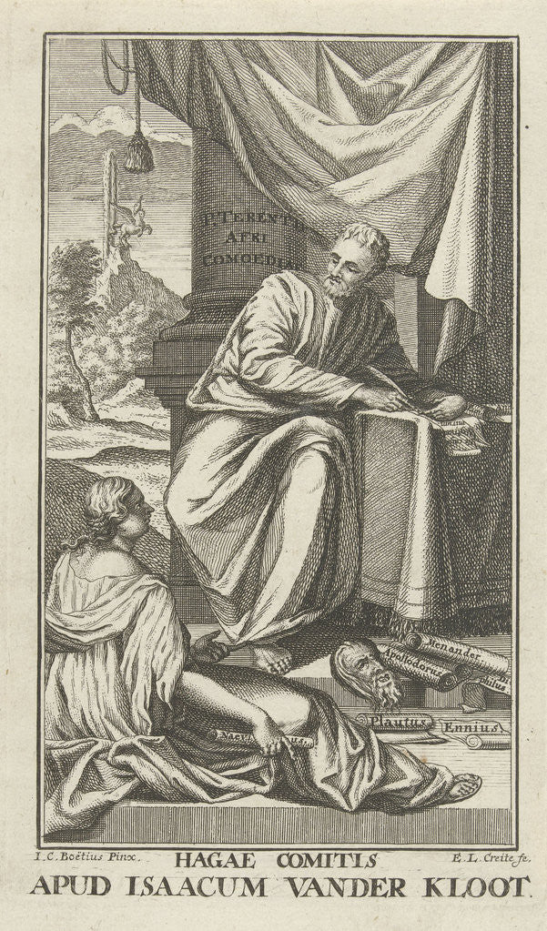 Detail of Title page for Comedia for Terentius by Isaac van der Kloot