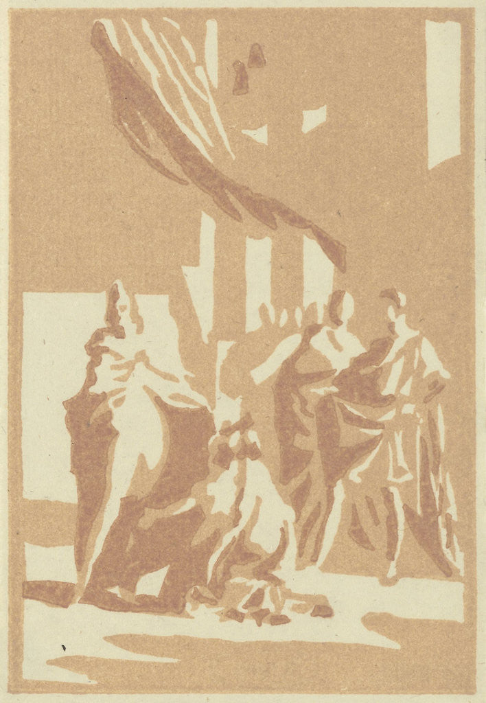 Detail of Display blocks of Polieukte by Monogrammist IW