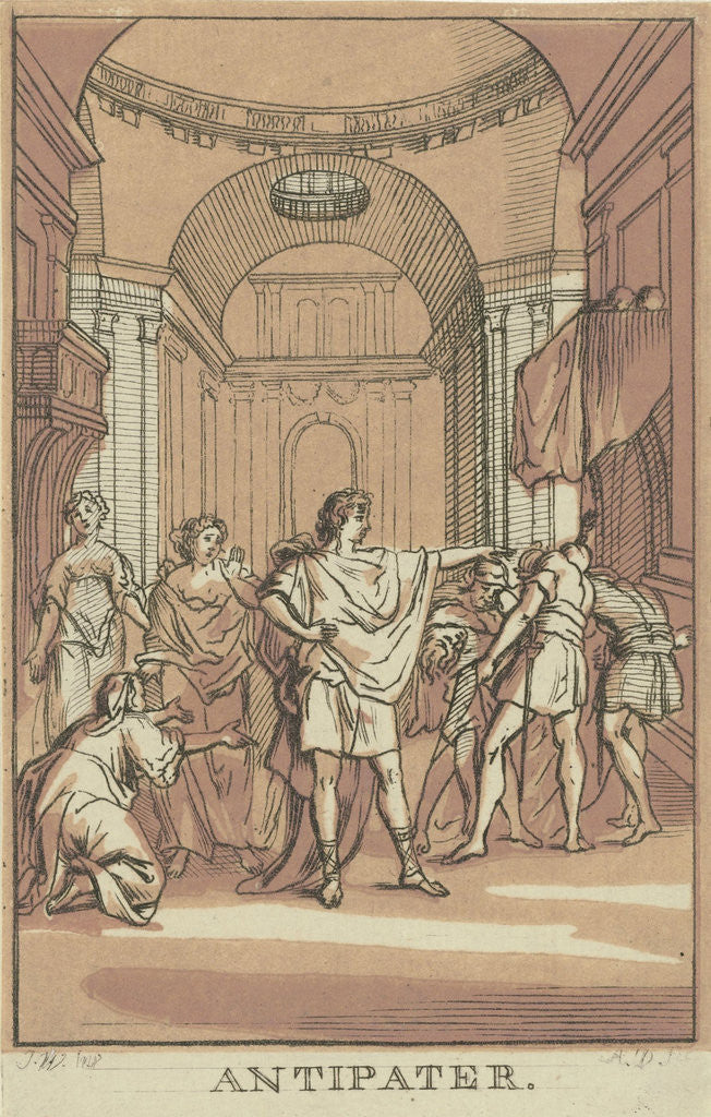 Detail of Antipater by Abraham Delfos