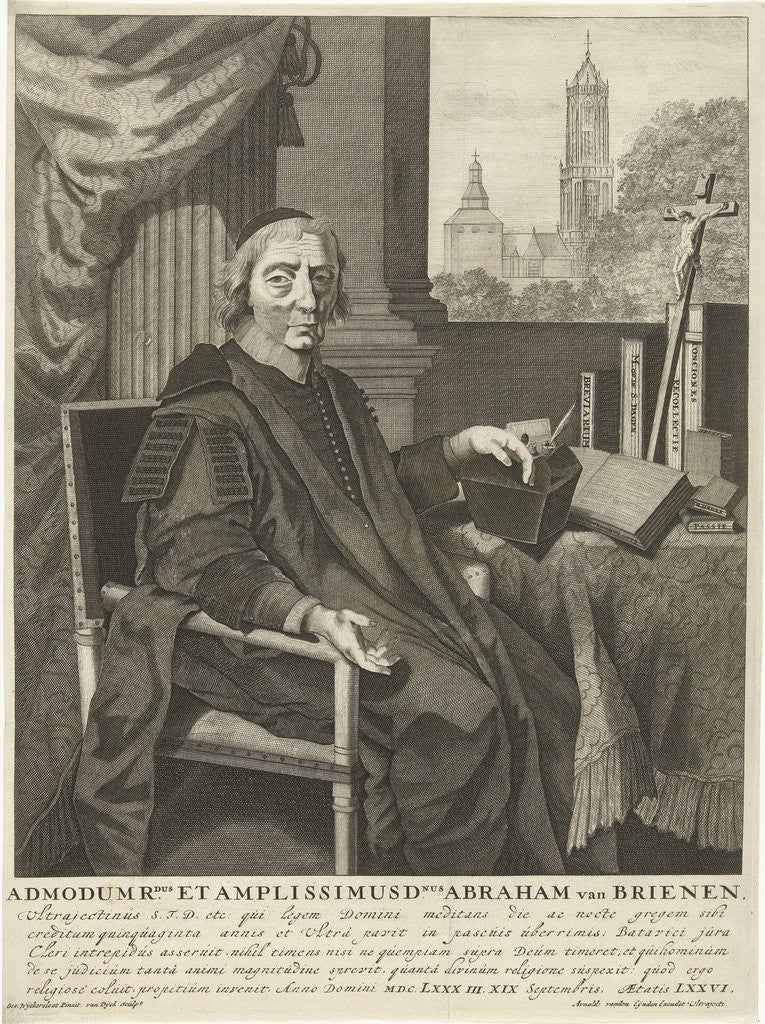 Detail of Portrait of Father Abraham Briemen by Arnold van den Eynden