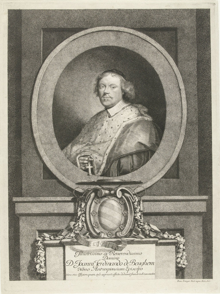 Detail of Portrait of Johan Ferdinand Beughem by Franz Ertinger