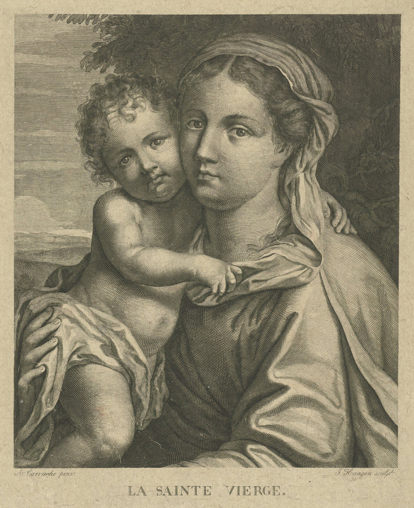 Detail of Mary with child by J. Haagen