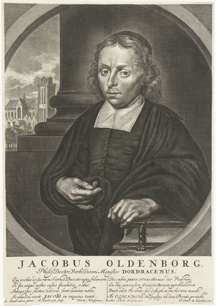 Detail of Portrait of James Oldenborggade by Simon onder de Linde
