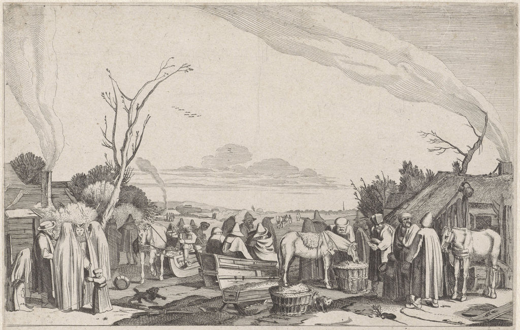 Detail of Winter by Willem Pietersz. Buytewech