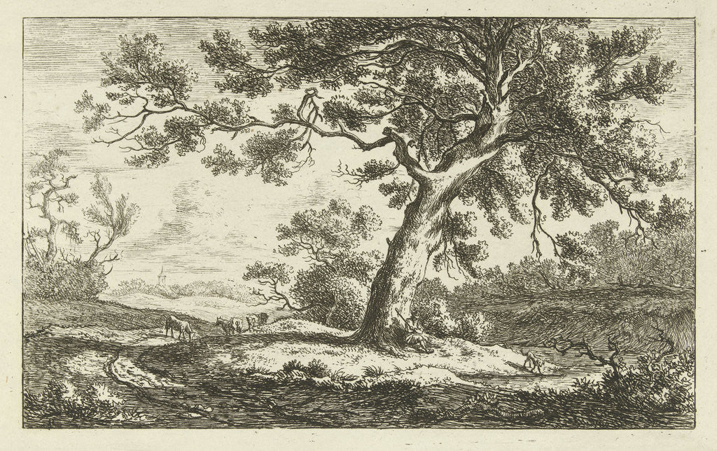 Detail of Resting Shepherd by Carel Lodewijk Hansen