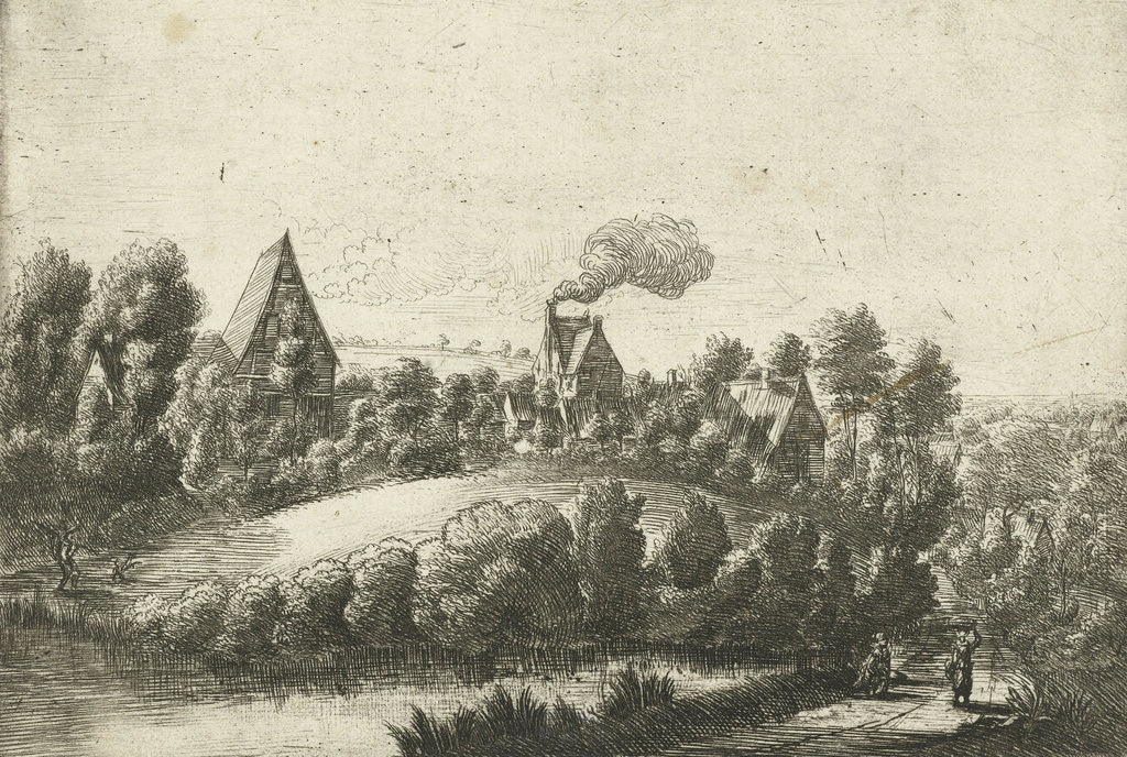 Detail of The round hill by Jean Baptiste Bonnecroy