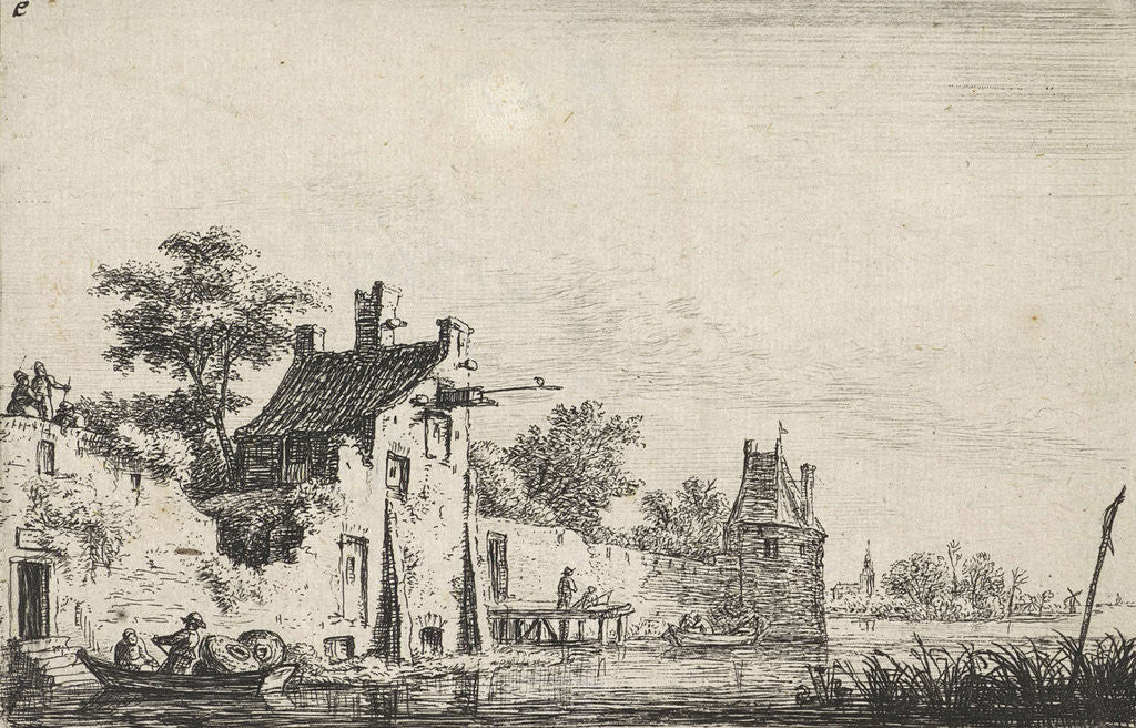 Detail of Walls waterfront by Anthonie Waterloo