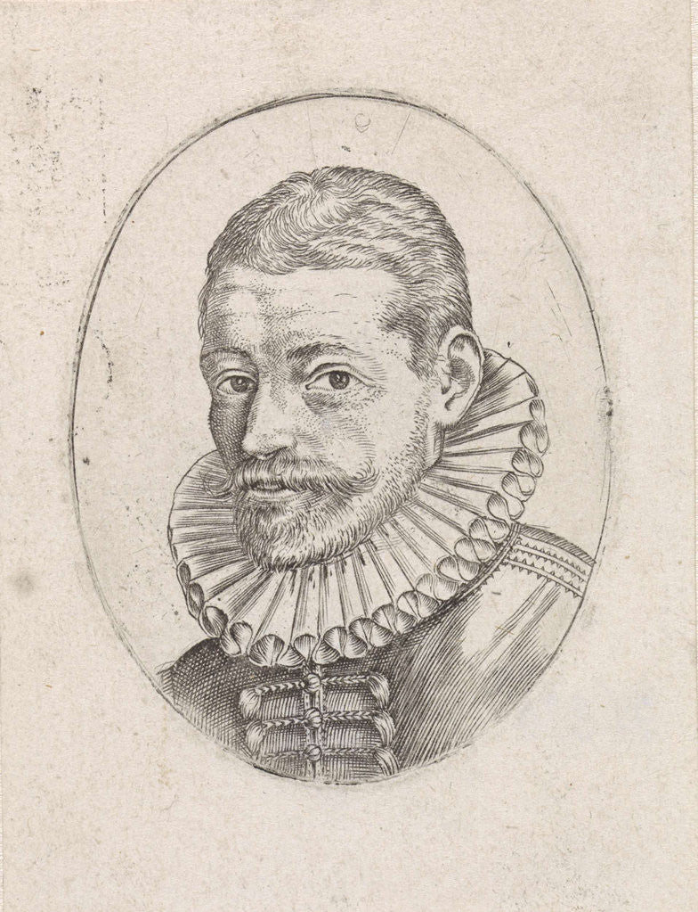 Detail of Portrait of the merchant Hans Felbier by Hendrick Goltzius