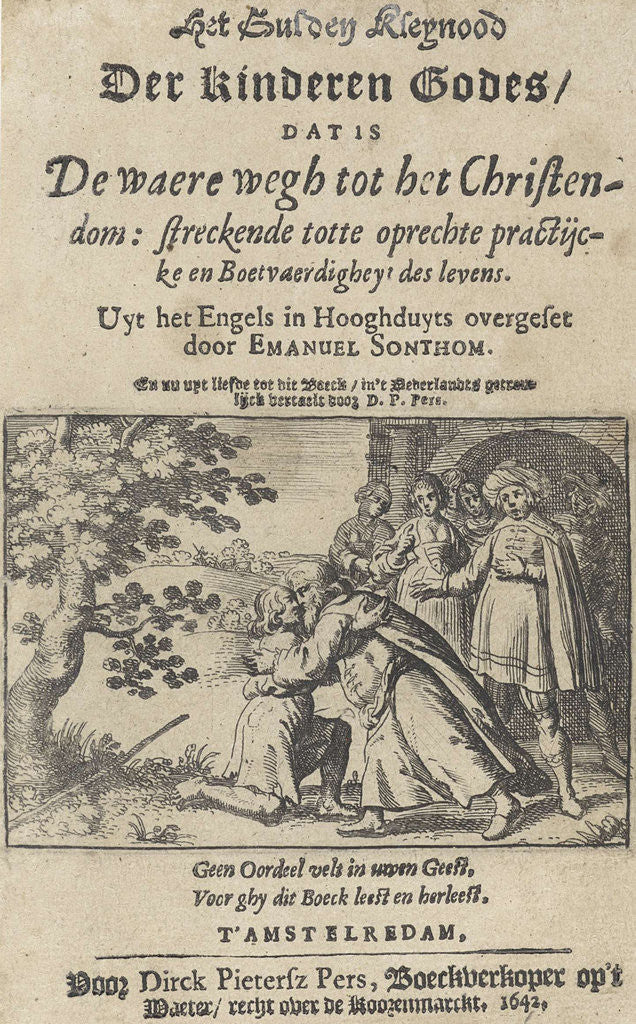 Detail of Return of the prodigal son by Dirck Pietersz Pers