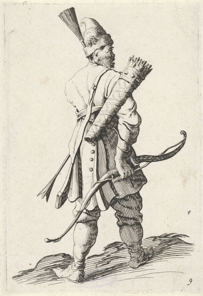 Detail of Archer by Clement de Jonghe