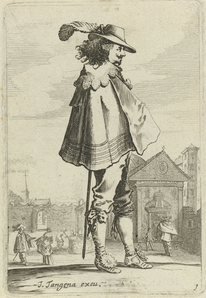 Detail of Officer standing in profile by Johannes Tangena