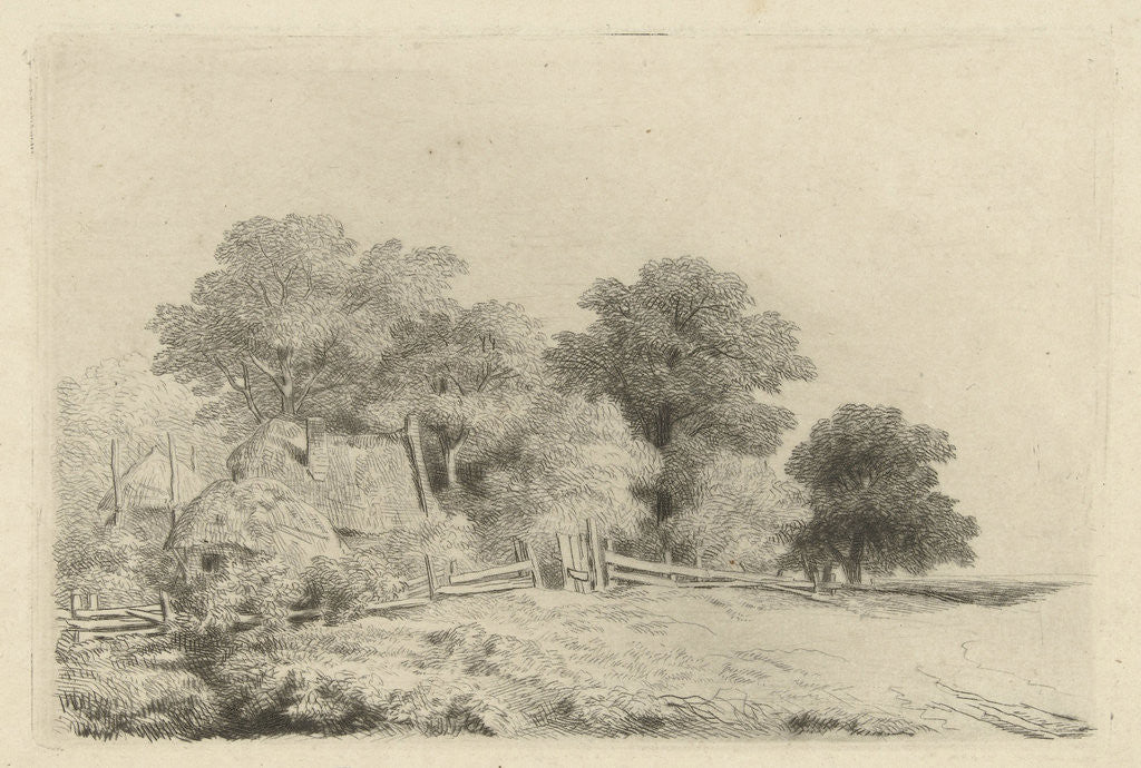 Detail of Farm in a fence by Remigius Adrianus Haanen