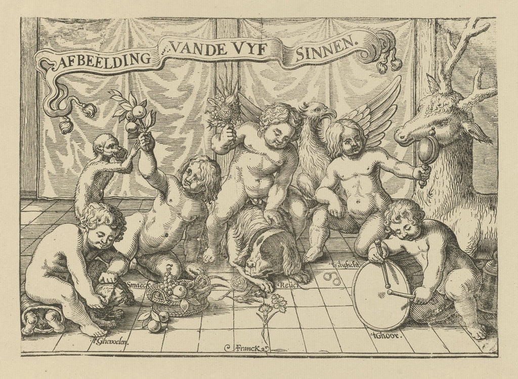 Detail of Figure Vande vyf sinnen by Anonymous