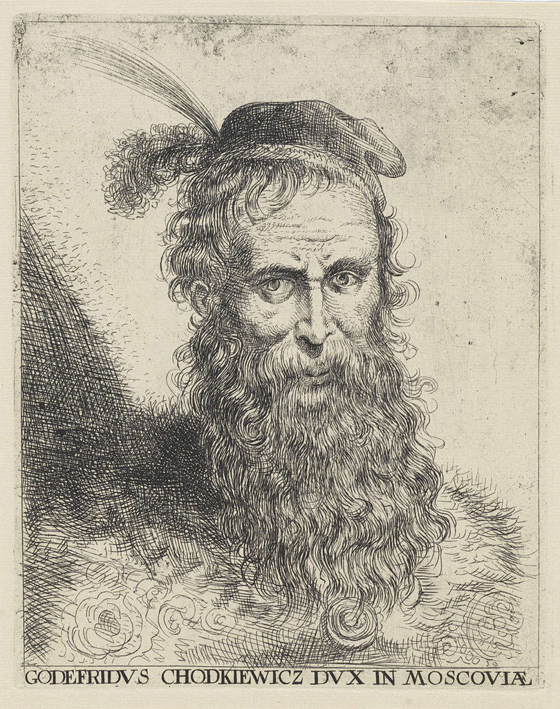 Detail of Portrait of Godfrey Chodkiewicz, Duke of Moscow, Russia by Gerard Seghers