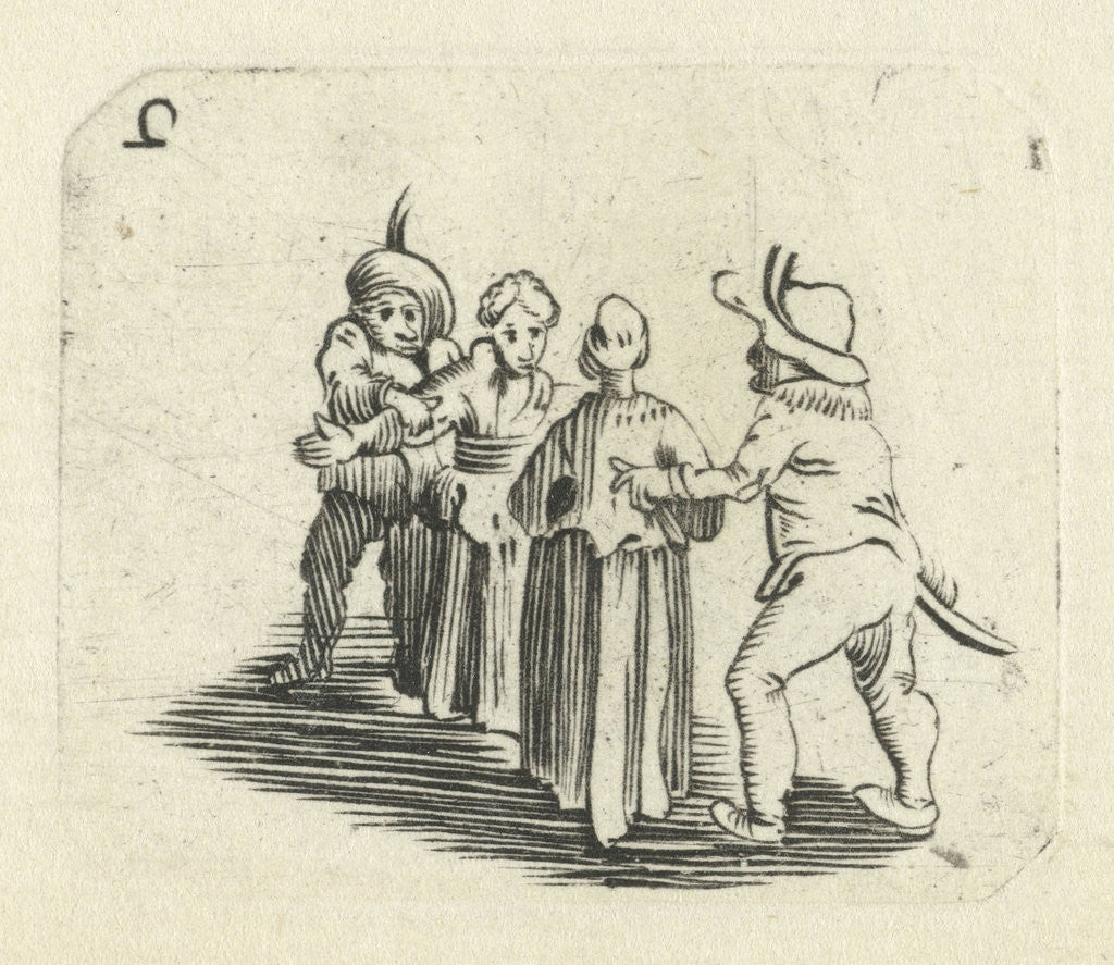 Detail of Children playing by Jacques Callot