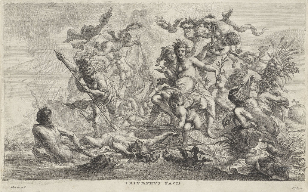 Detail of Allegory of Peace by Cornelis Galle II