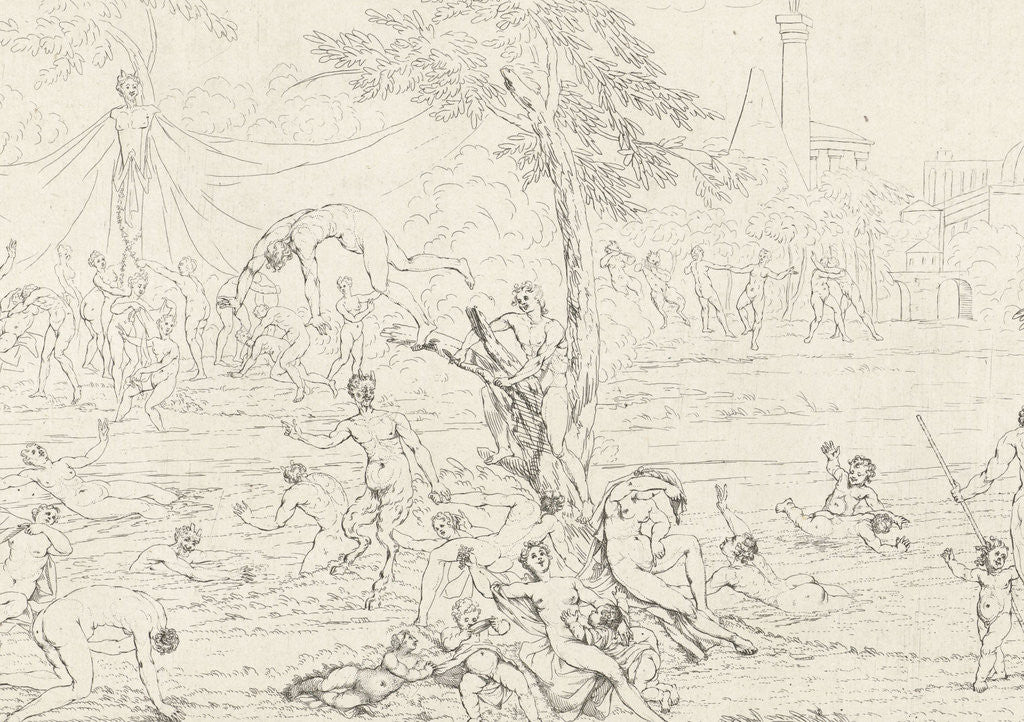 Detail of Bathing Nymphs and Bacchantes by Gerard Melder