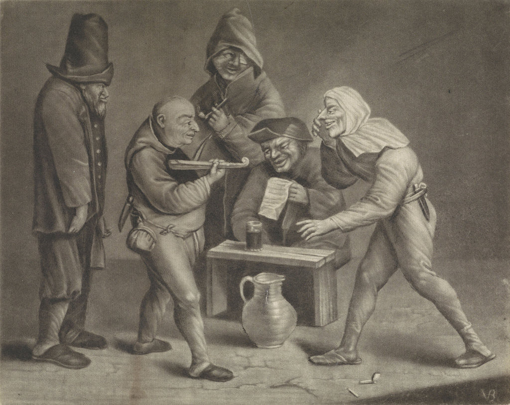 Detail of Five fools by Jan van der Bruggen