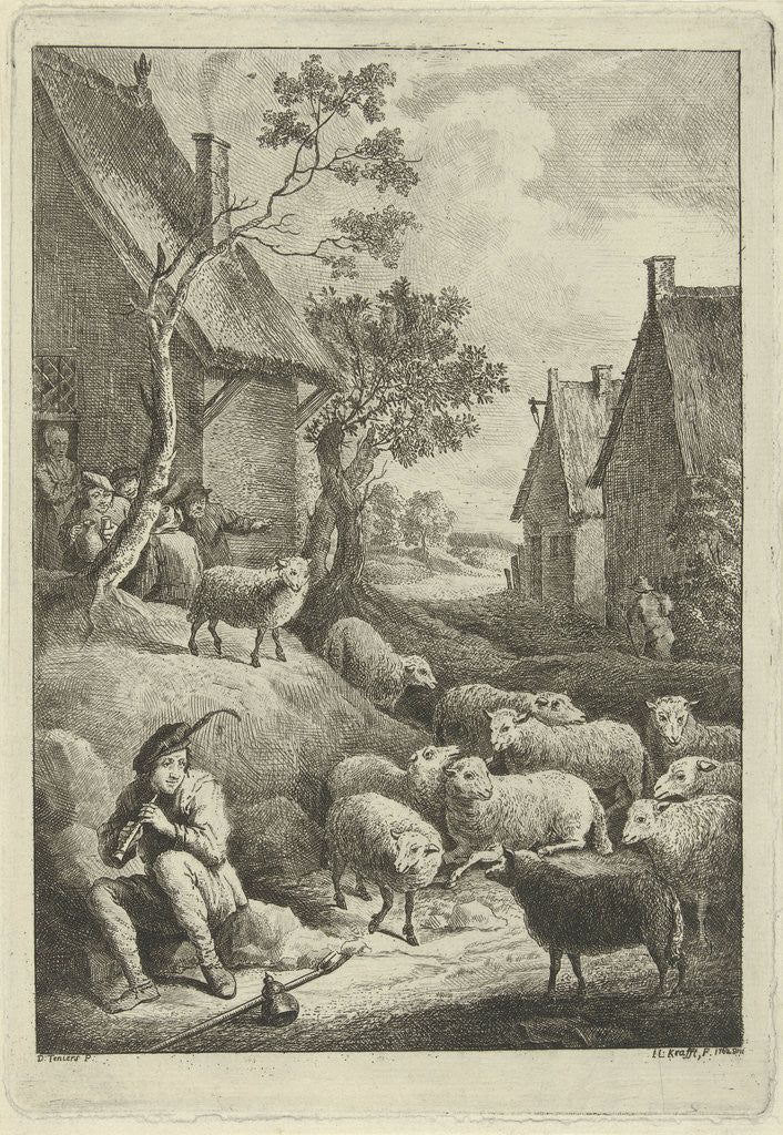 Detail of Shepherd by Jan Lauwryn Krafft I