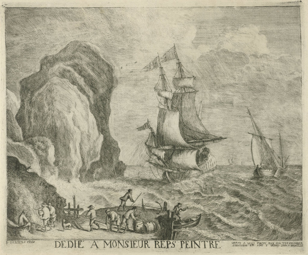 Detail of Seascape by Monsieur Reps