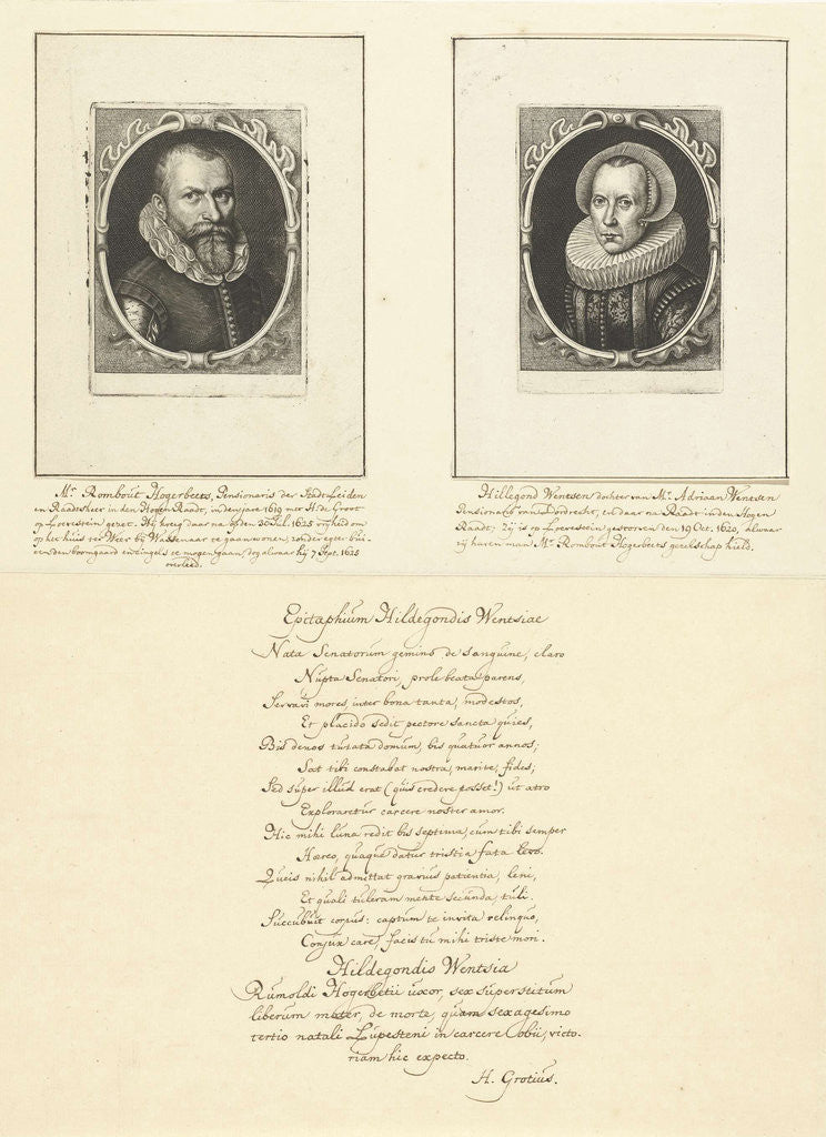 Detail of Portrait of Hillegonda Wentzen by Hugo de Groot