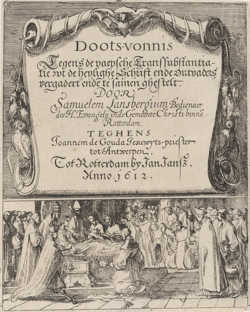 Detail of On the Catholic doctrine of transubstantiation, 1612 by Anonymous