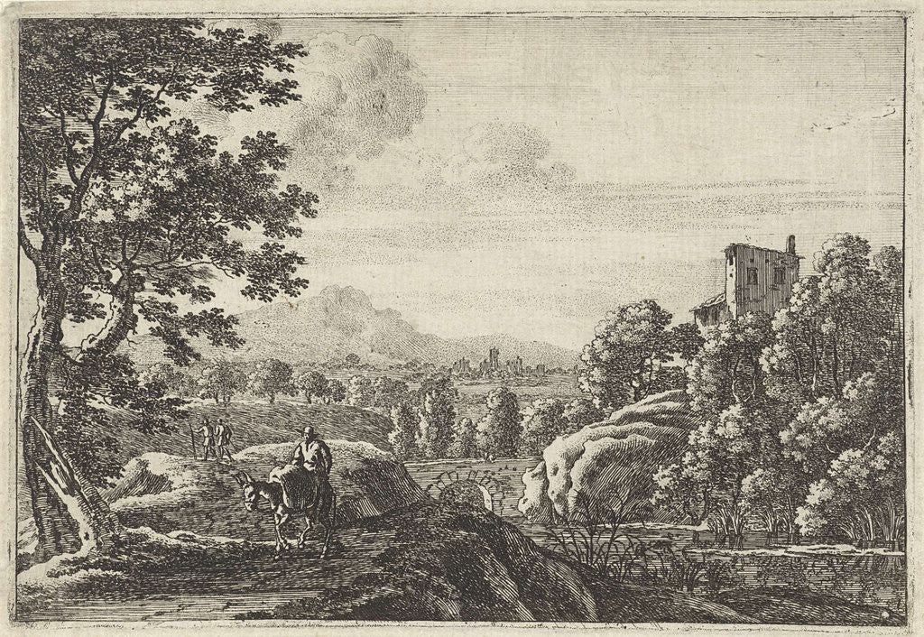 Detail of Donkey Tracker on a path by Herman van Swanevelt