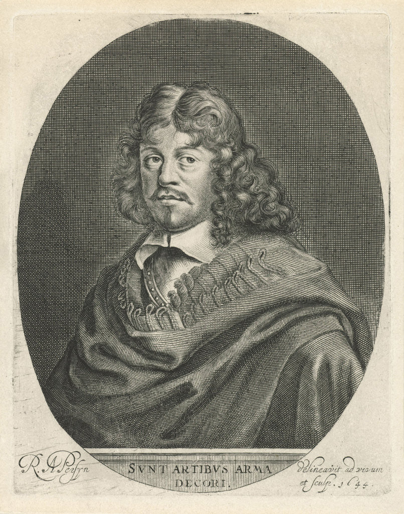 Detail of Portrait of Ludwig von Siegen by Reinier van Persijn