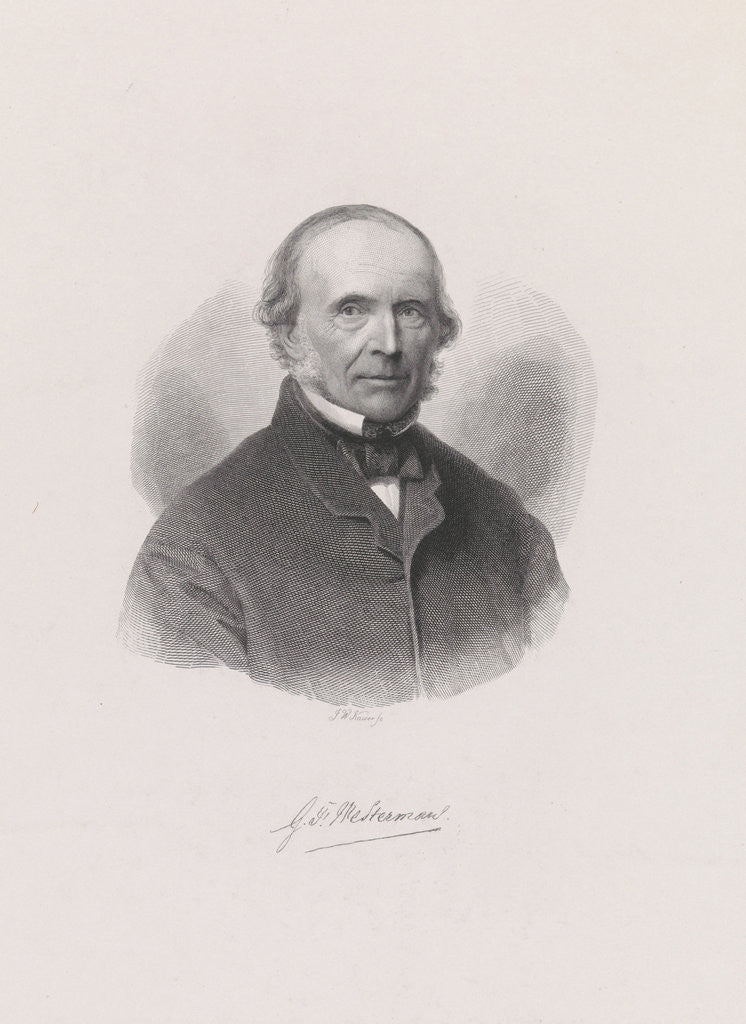 Detail of Portrait of G.F Westerman by Johann Wilhelm Kaiser I