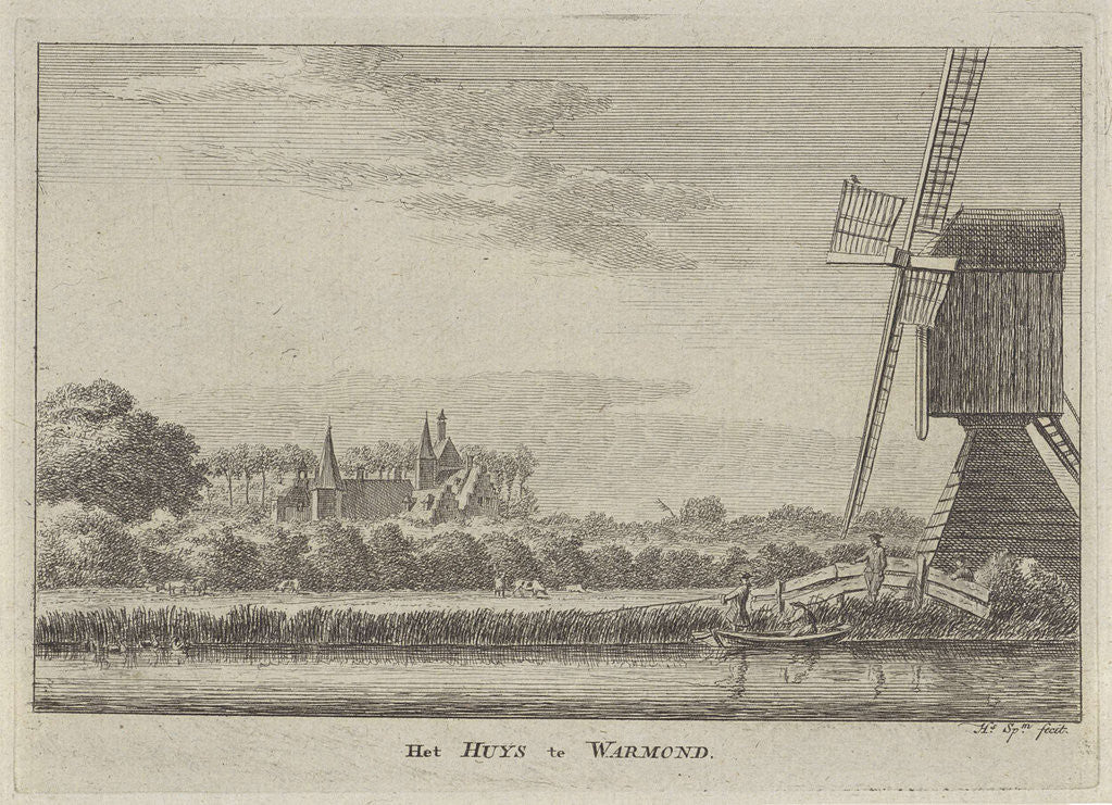 Detail of View House Warmond by Hendrik Spilman