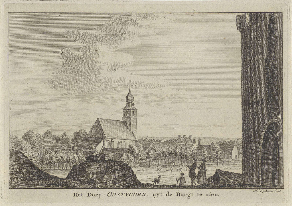 Detail of View Brielle by Hendrik Spilman