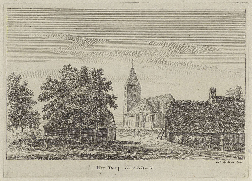 Detail of View Leusden by Hendrik Spilman