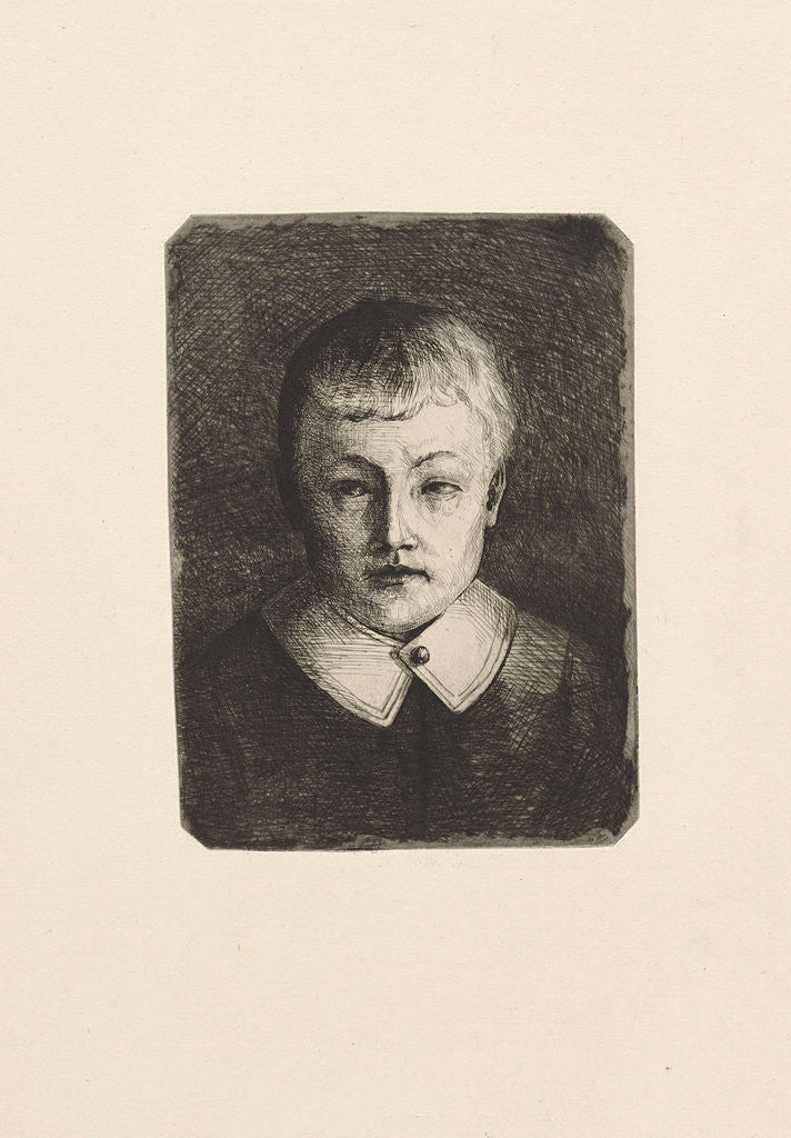 Detail of Boy Portrait by H. Smit