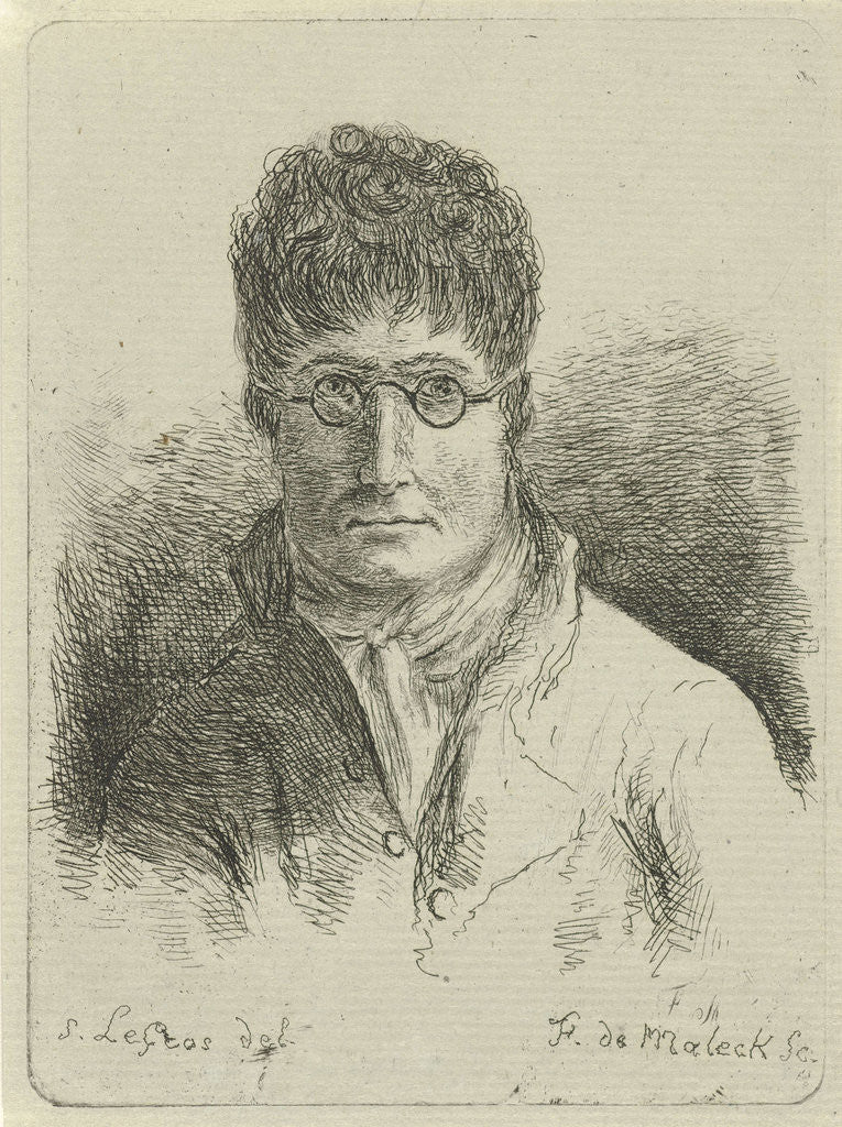 Detail of Portrait of an unknown man by François de Maleck