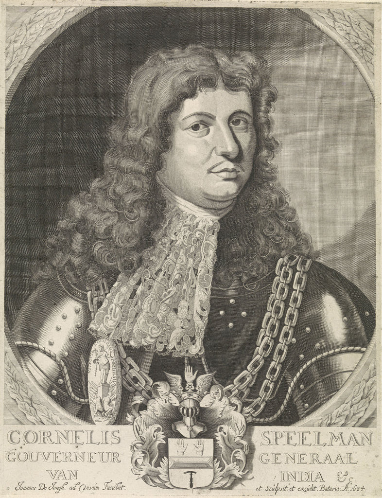 Detail of Portrait of Cornelis Jansz Speelman by Joannes de Jongh