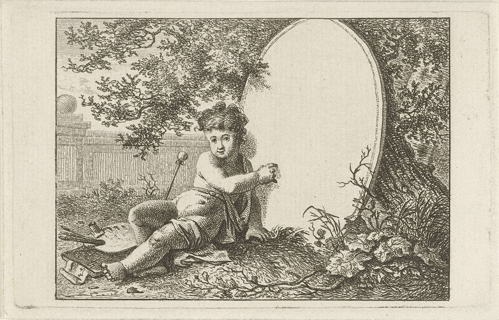 Detail of Business Card Hermanus Fock by Hermanus Fock