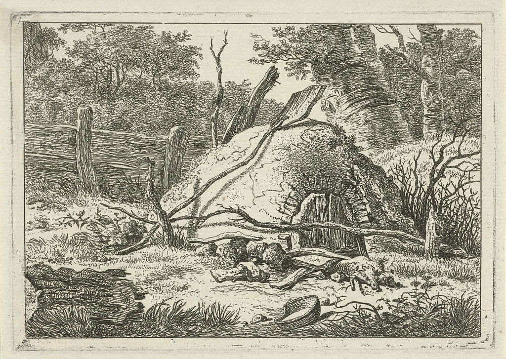 Detail of Oven with shovel by Hermanus Fock