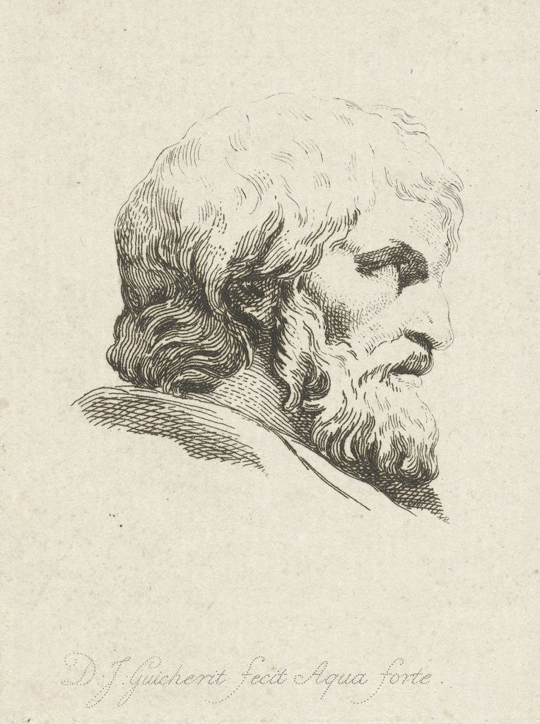 Detail of Head of man by Daniël Jean Guicherit