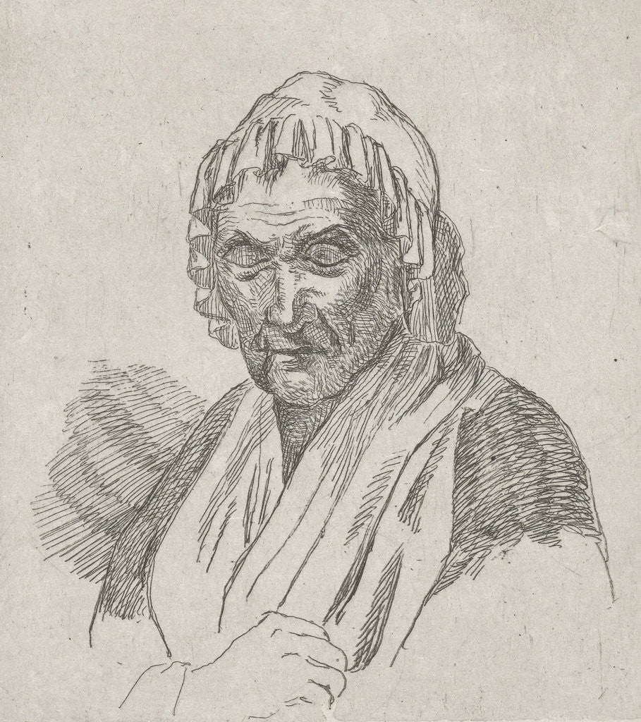 Detail of Older woman by David van der Kellen II