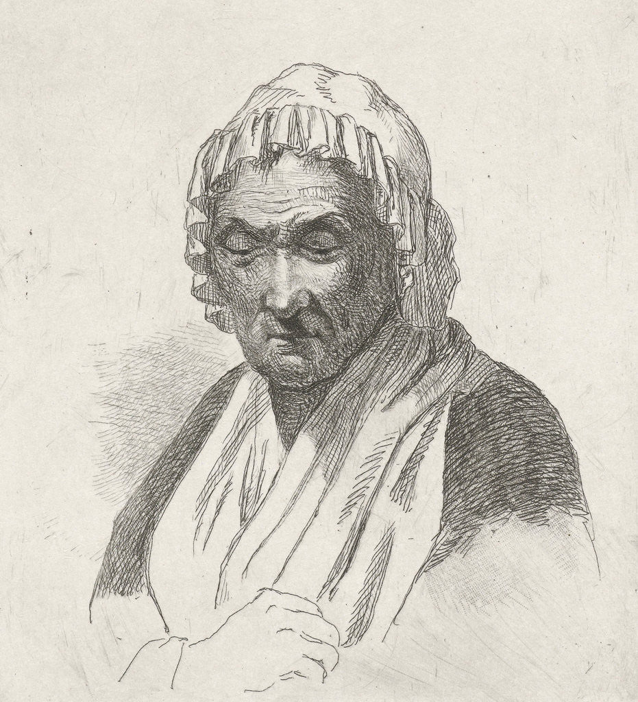 Detail of Older woman by David van der Kellen II