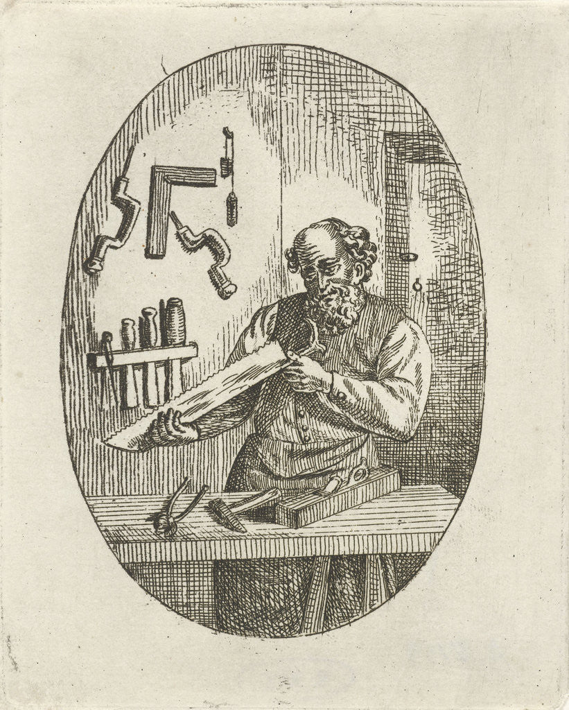 Detail of Carpenter by David van der Kellen II