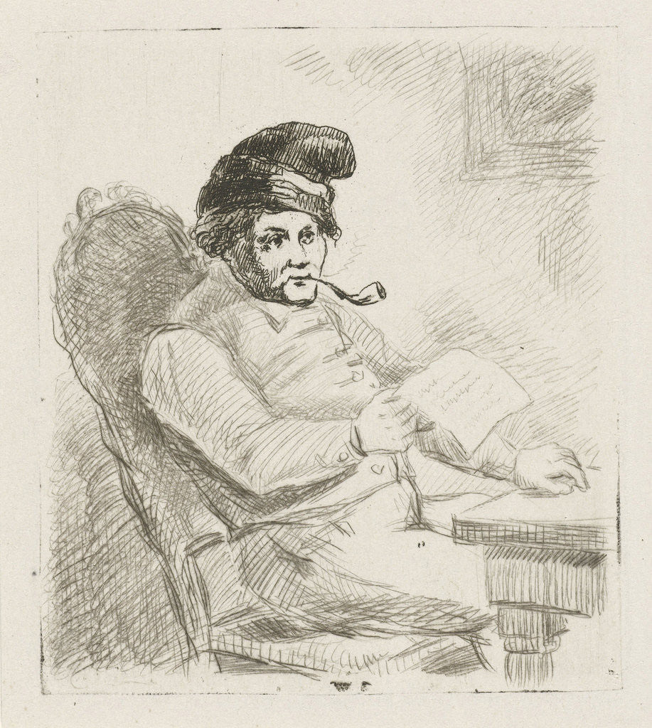 Detail of Pipe Smoker by David van der Kellen II