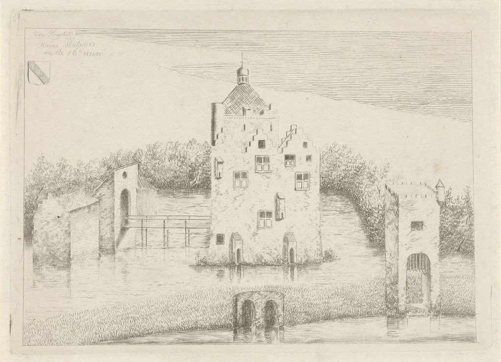 Detail of Huize Matenes by Gaspard Louis François van Kinschot